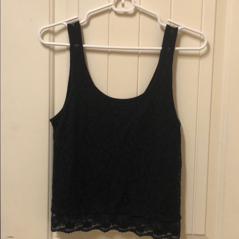 Navy Blue Hollister Top